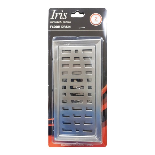 Iris ตะแกรงกันกลิ่นแสตนเลส304 ทรงยาว รุ่น IR-59104