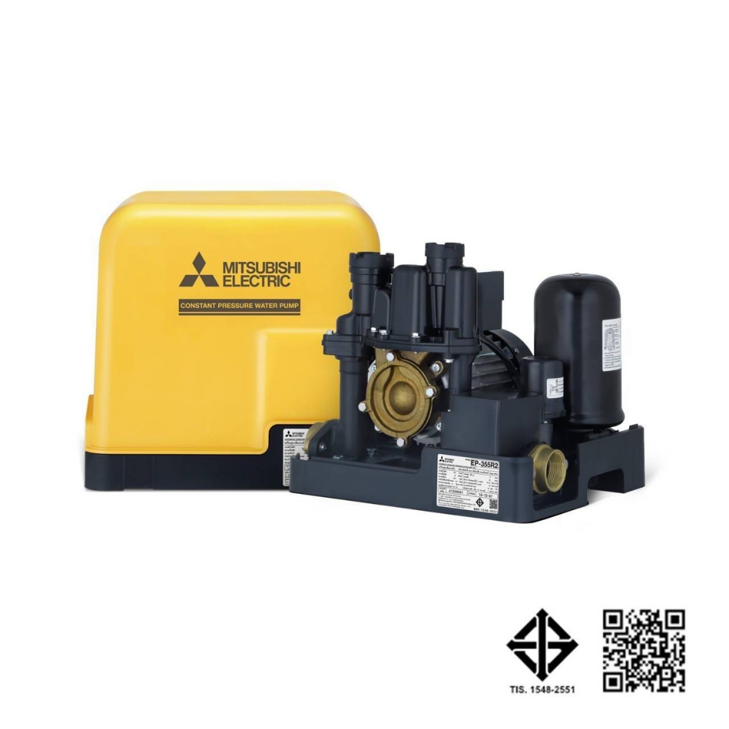 MITSUBISHI ปั๊มน้ำอัตโนมัติ แรงดันคงที่ ขนาด 350 วัตต์ EP-355R2
