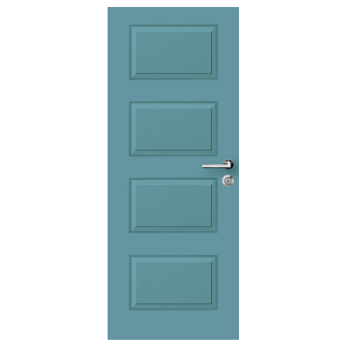 ประตู HDF PARMA-404 80x200cm.สีฟ้า METRO