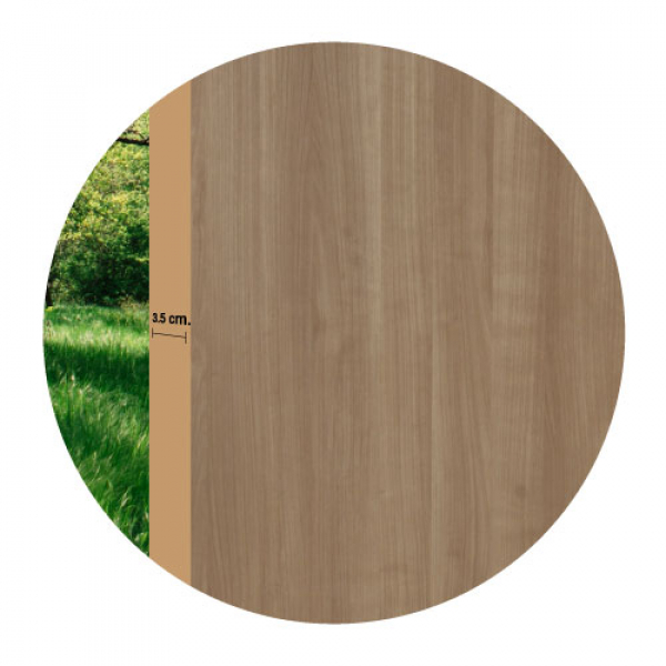 HOLZTUR ประตูปิดผิวเมลามีน รุ่น MD618 ขนาด 80x200 ซม. สีคาปูชิโน่ (ไม่เจาะลูกบิด)