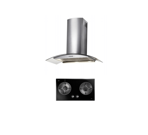 MEX ชุดเซ็ทเครื่องดูดควัน + เตาฝัง SET KV7118BFX90+V7812MHR คละสี