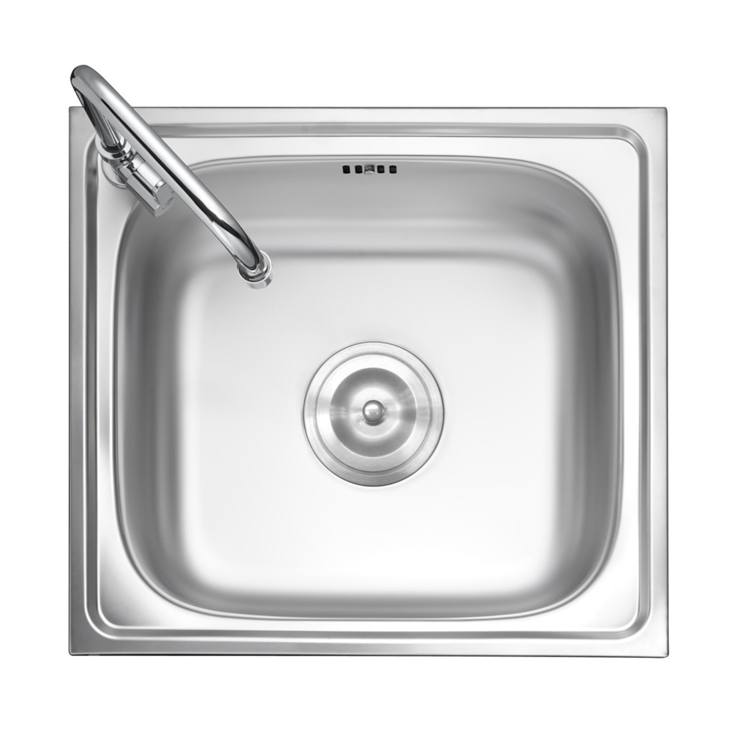 MEX อ่างล้างจาน 1 หลุม ไม่มีที่พัก รุ่น DSX48-NC ขนาด 48x43.5 ซม.สีสเตนเลส