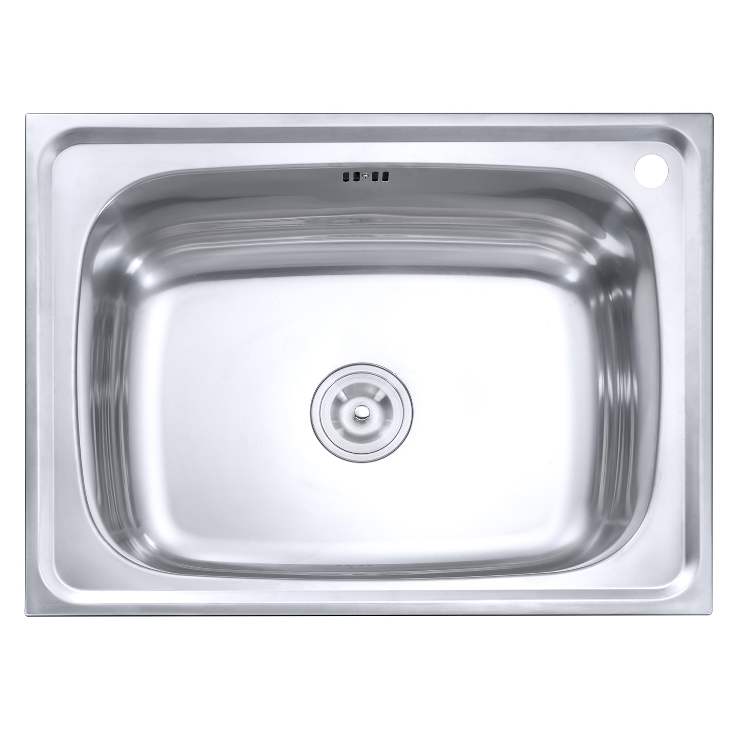 MEX อ่างล้างจาน 1 หลุม ไม่มีที่พัก รุ่น DSX65 ขนาด 65x48 ซม. สีสเตนเลส