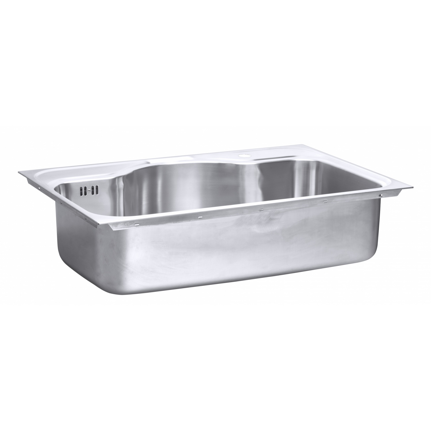 MEX อ่างล้างจาน 1 หลุม ไม่มีที่พัก รุ่น MSX76 ขนาด 76x50 ซม. สีสเตนเลส