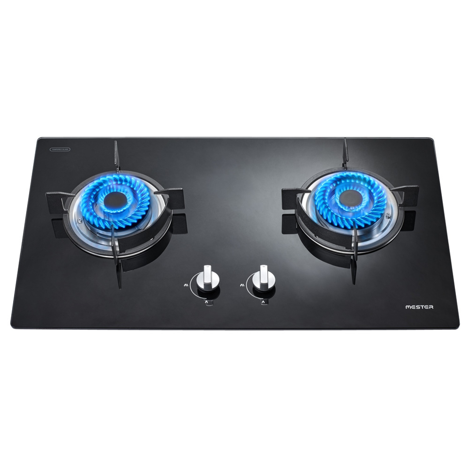 Mester By Mex เตาแก๊สแบบฝังหน้ากระจก 2 หัวเตา รุ่น  MV3732 สีดำ