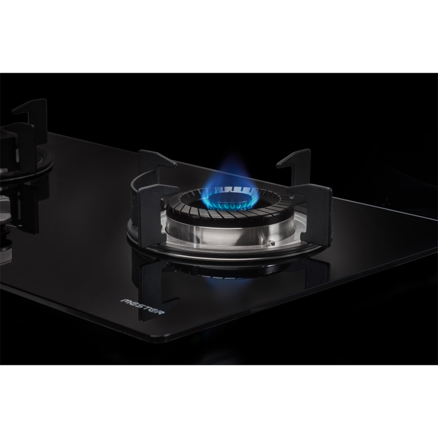 MESTER BY MEX เตาแก๊สแบบฝังหน้ากระจก 2 หัวเตา รุ่น  MV3732 สีดำ