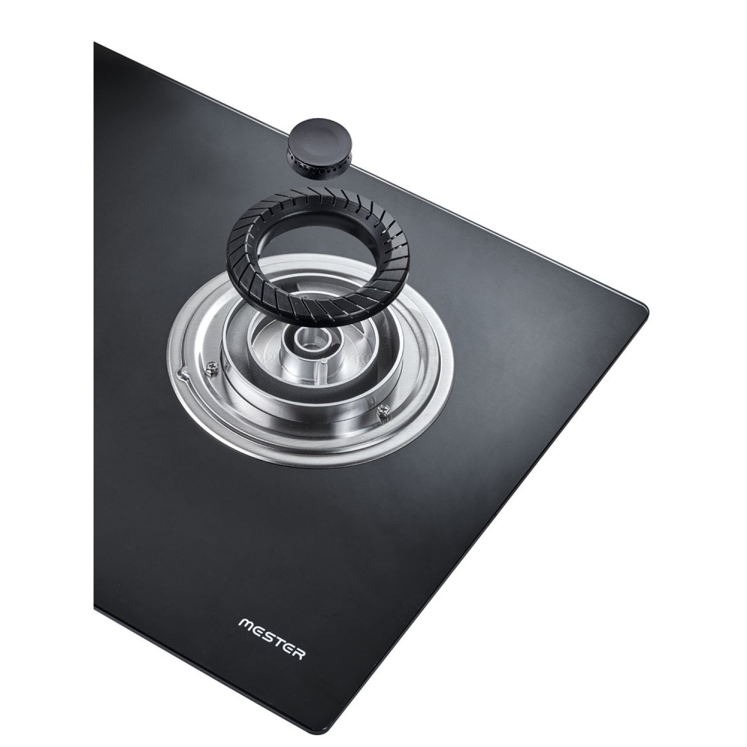 MESTER BY MEX เตาแก๊สแบบฝังหน้ากระจก 2 หัวเตา รุ่น  MV3732 สีดำ