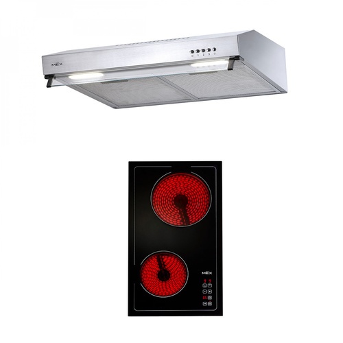 MEX ชุดเซ็ทเครื่องดูดควัน 2950X60+เตาไฟฟ้า HVN632 