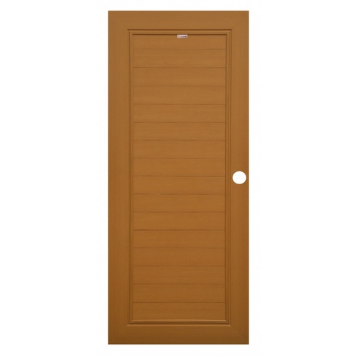 CHAMP ประตู ขนาด  (90x200)ซม.  MWI-WPC  สีสักทอง  