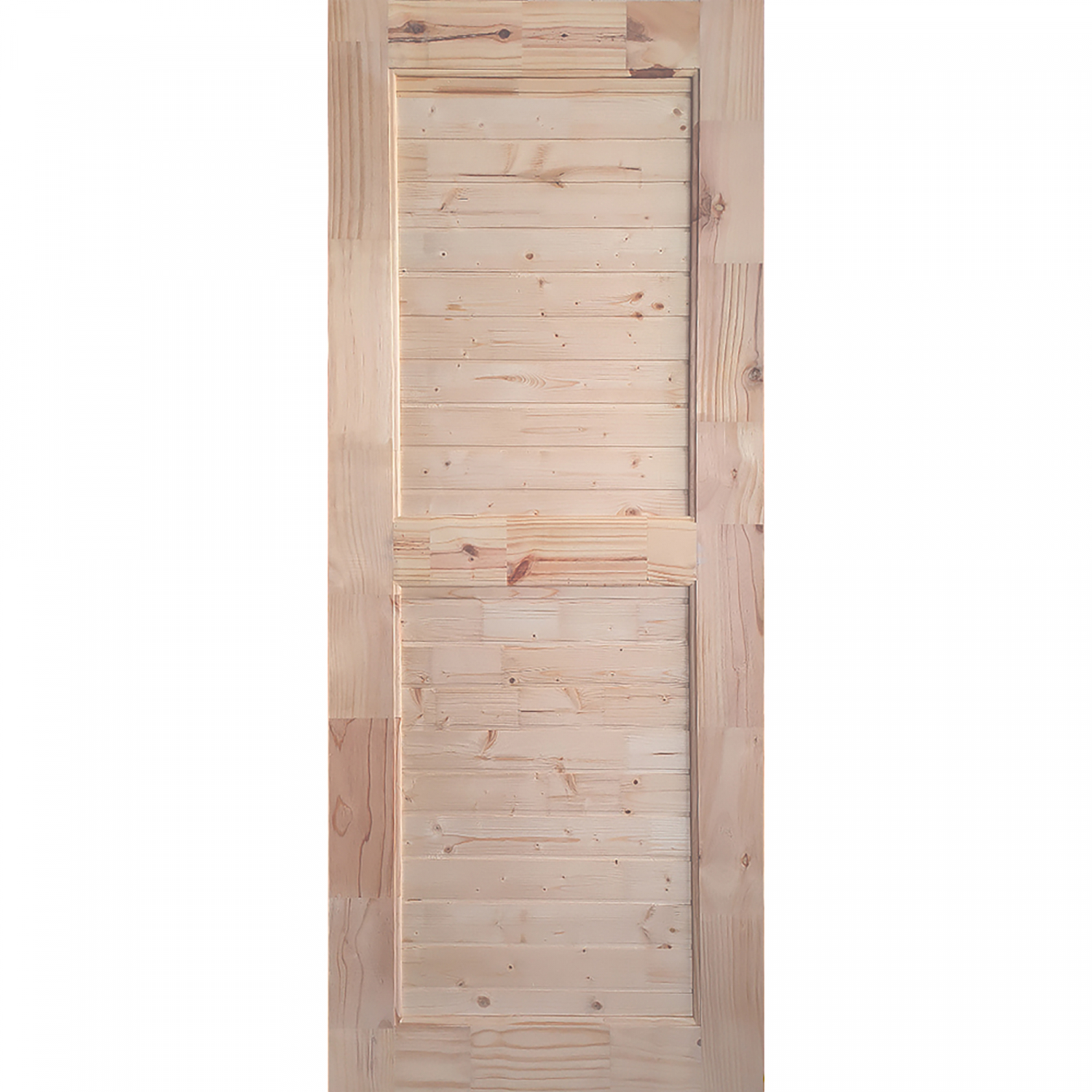 WINDOORS ประตูไม้สนNz ลวดลาย EXPO-79 ขนาด 90x200 ซม.