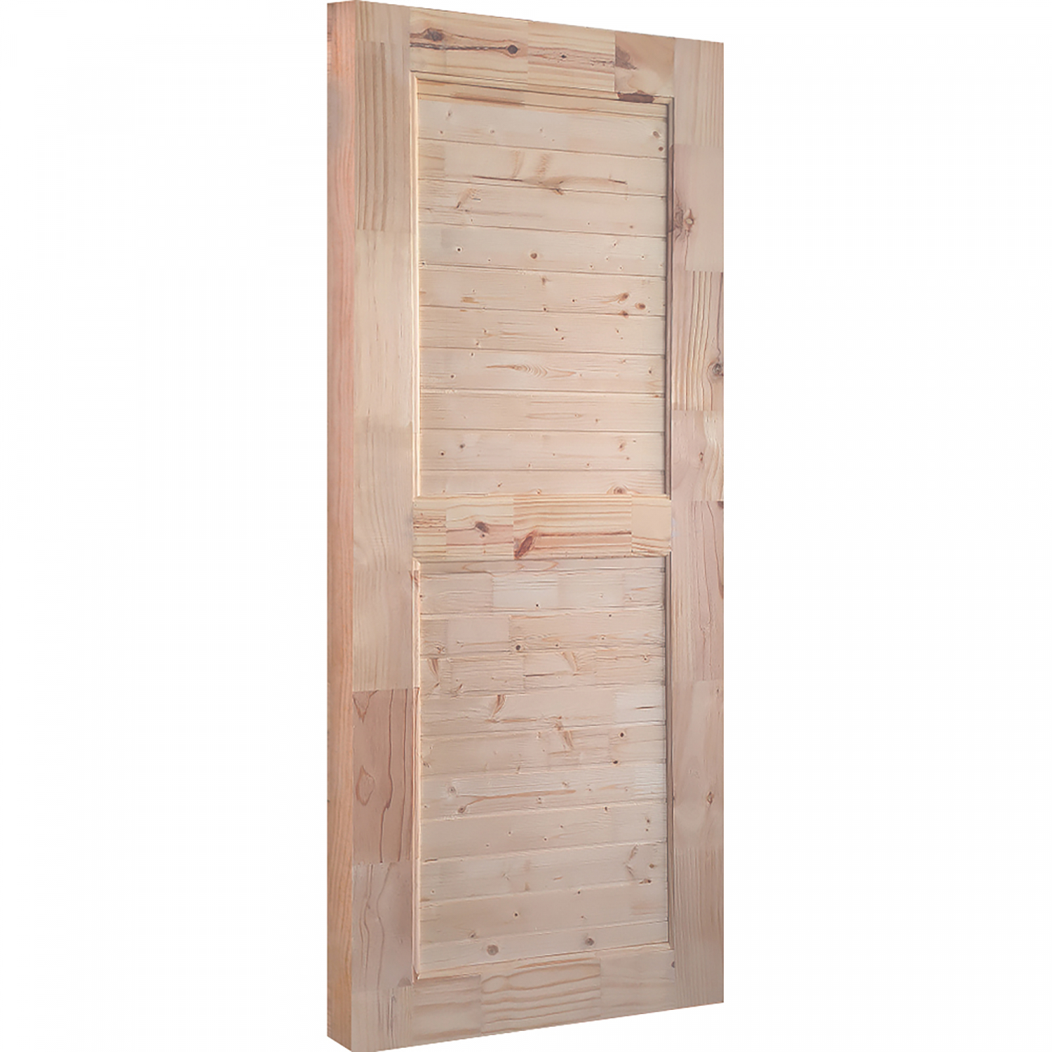 WINDOORS ประตูไม้สนNz ลวดลาย EXPO-79 ขนาด 100x200 ซม.