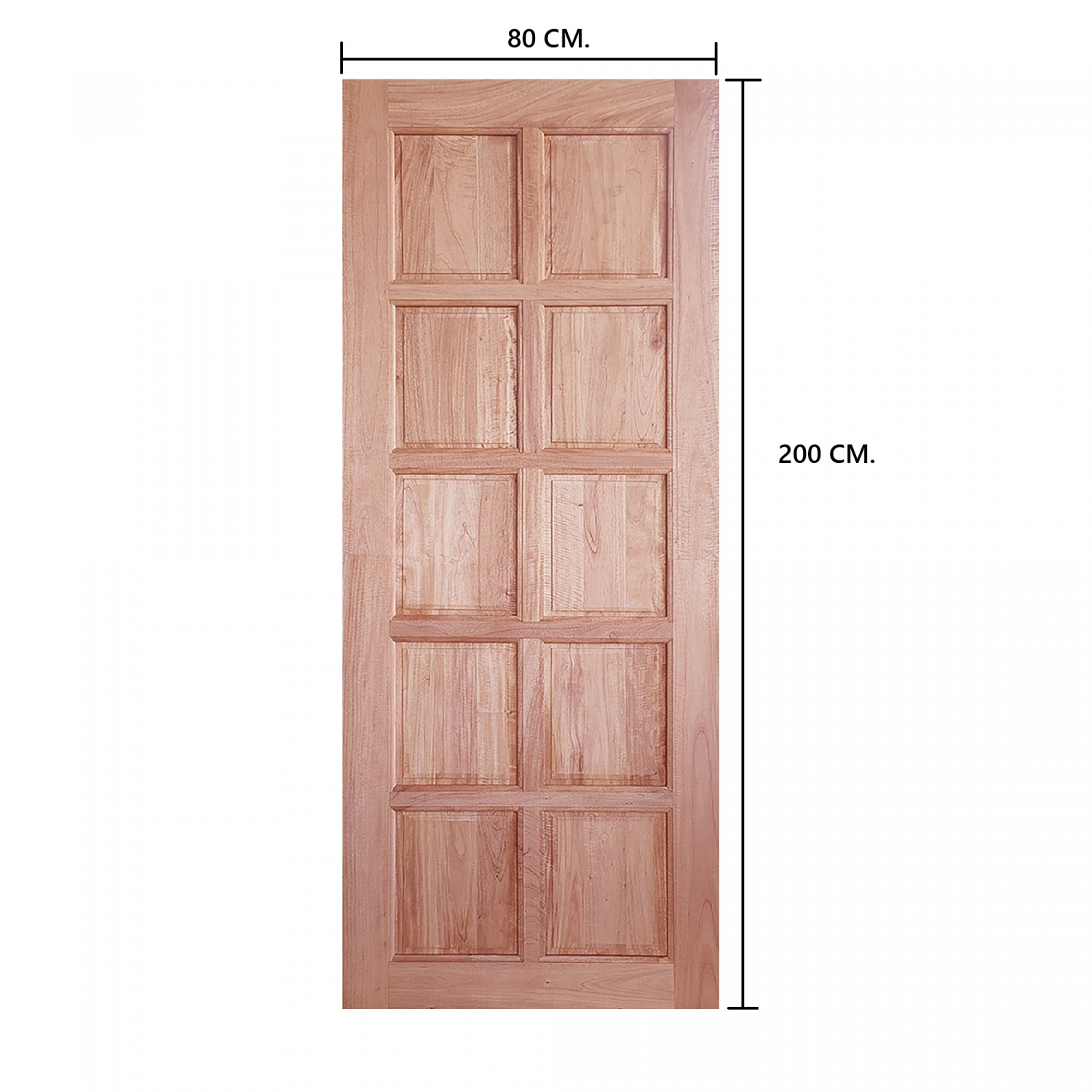 WINDOORS ประตูลวดลายไม้ดูริโอ รุ่น CE-32 ขนาด 80x200 ซม.