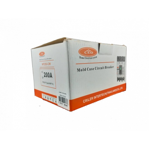 CEO เบรกเกอร์ 3P 200A รุ่น NF250-CW สีขาว-เทา