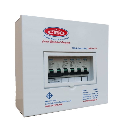 CEO ตู้คอนซูเมอร์สำเร็จ 4 ช่อง 63A