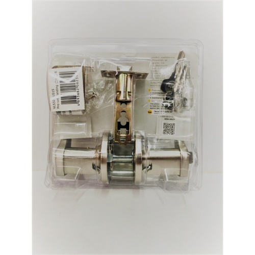 YALE มือจับก้านโยกห้องทั่วไป ฝาครอบแบบกลม รุ่น KL5327ETUS15 สีนิกเกิลด้าน