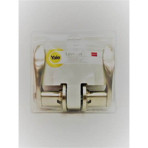 YALE มือจับก้านโยกห้องทั่วไป ฝาครอบแบบกลม รุ่น KL5317ETUS15 สีนิกเกิลด้าน