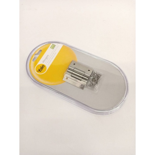 YALE บานพับเฟอร์นิเจอร์สเตนเลส 304ไม่มีแหวน 2