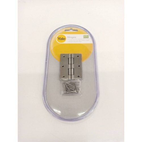 YALE บานพับเฟอร์นิเจอร์สเตนเลส 304ไม่มีแหวน 2.5