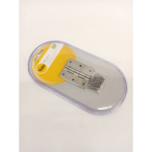 YALE บานพับเฟอร์นิเจอร์สเตนเลส 304ไม่มีแหวน 2.5