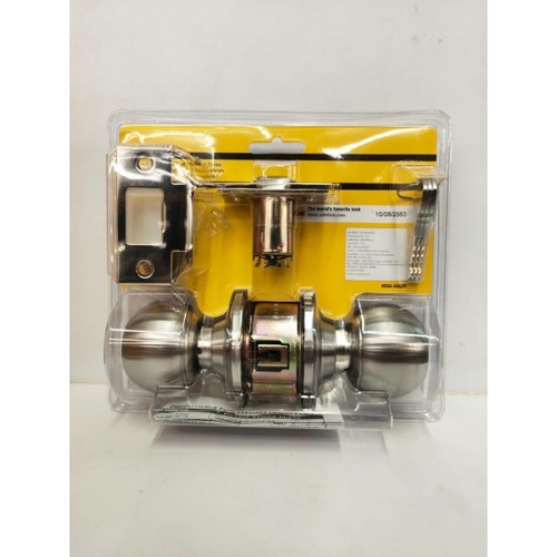 YALE ลูกบิดห้องทั่วไป หัวกลม จานเล็กสเตนเลส รุ่น EKN-VCA5147US32D สีสเตนเลส