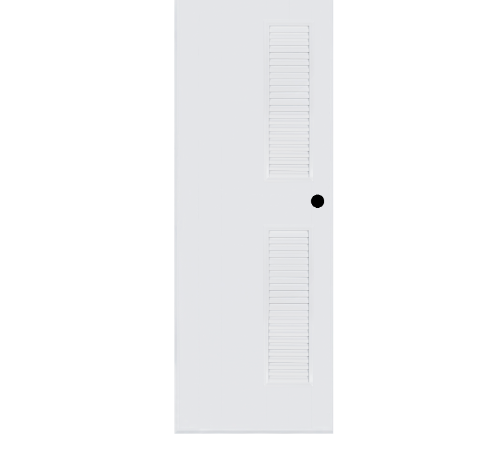 BATHIC ประตูพีวีซี BC6 80x200ซม. สีขาว (เจาะรูลูกบิด)