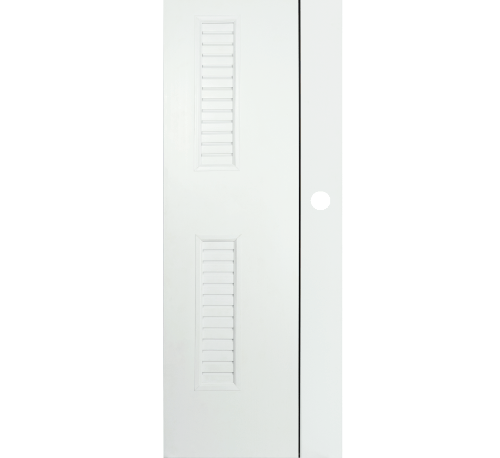 BATHIC ประตูยูพีวีซี BG6 70x200ซม. สีขาว (เจาะรูลูกบิด)