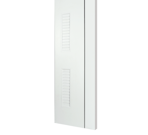 BATHIC ประตูยูพีวีซี BG6 70x200ซม. สีขาว (เจาะรูลูกบิด)