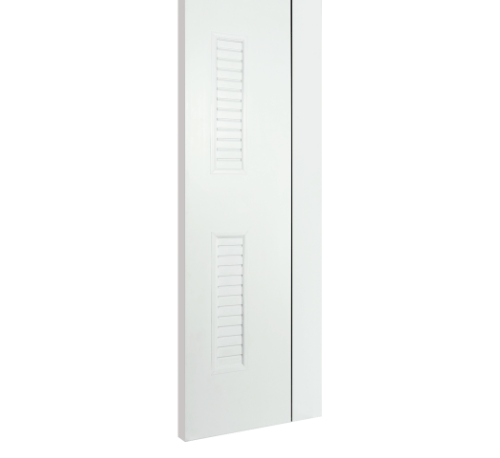 BATHIC ประตูยูพีวีซี BG6 70x200ซม. สีขาว (เจาะรูลูกบิด)