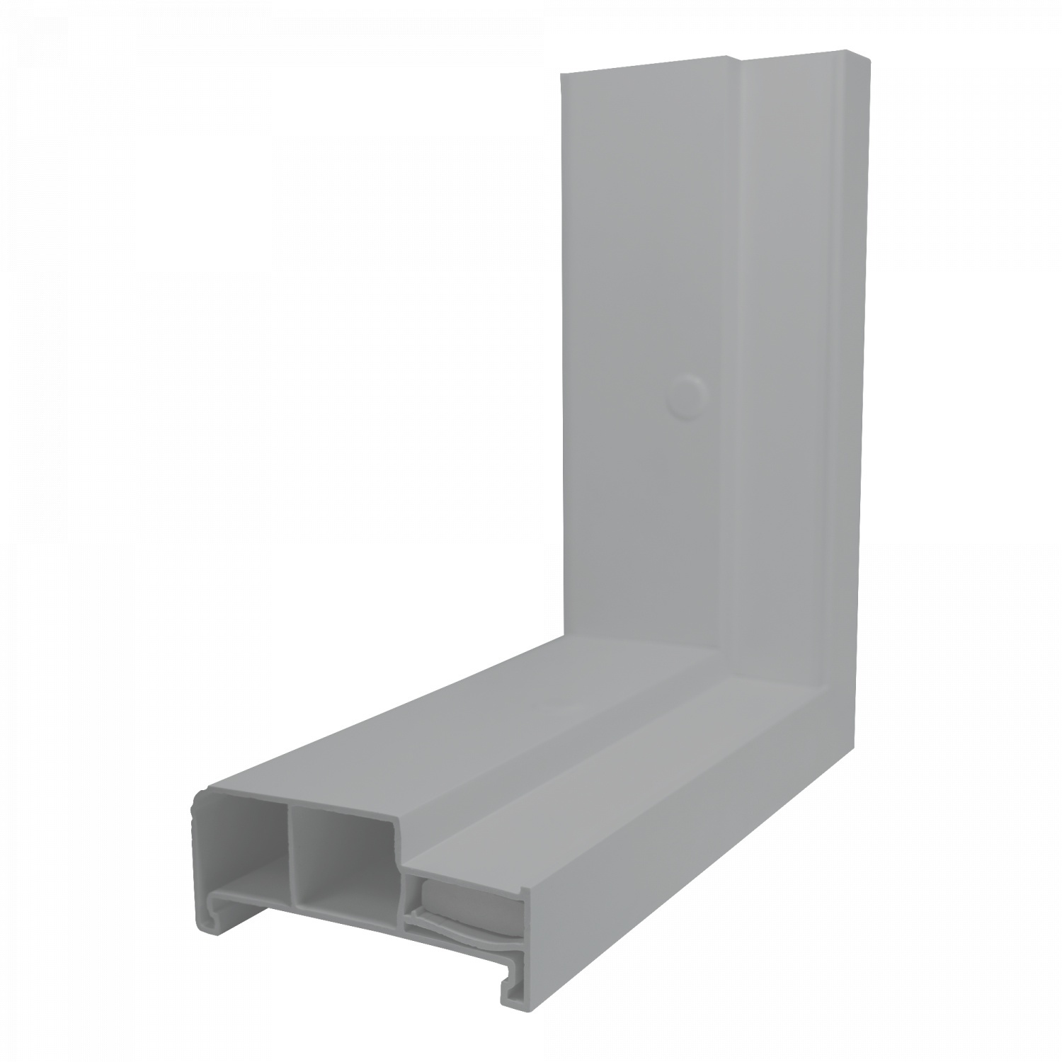 BATHIC วงกบ UPVC รุ่น STANDARD FU1-PRE ขนาด 70x200 ซม. สีเทา (2x4)