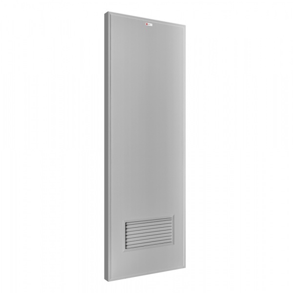 BATHIC ประตูพีวีซี BP2 70x200 ซม. สีเทา (ไม่เจาะรูลูกบิด)