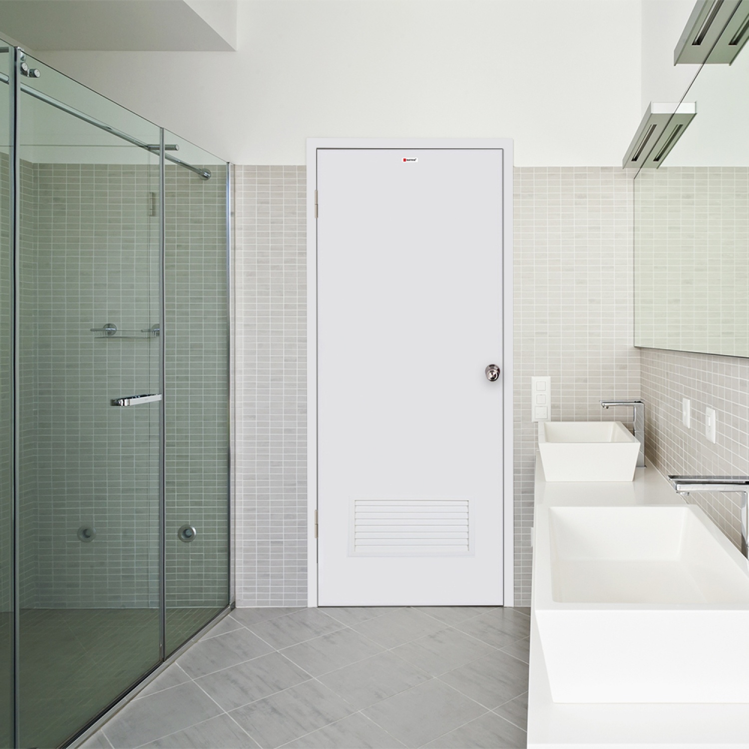 BATHIC วงกบประตู PVC  70x200 ซม.สีขาว