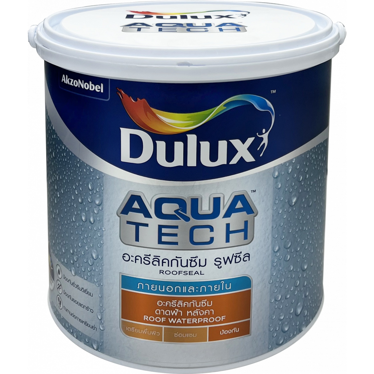 Dulux ดูลักซ์ อควาเทค สีทากันซึมหลังคา ขนาด 4 กก. สีขาว