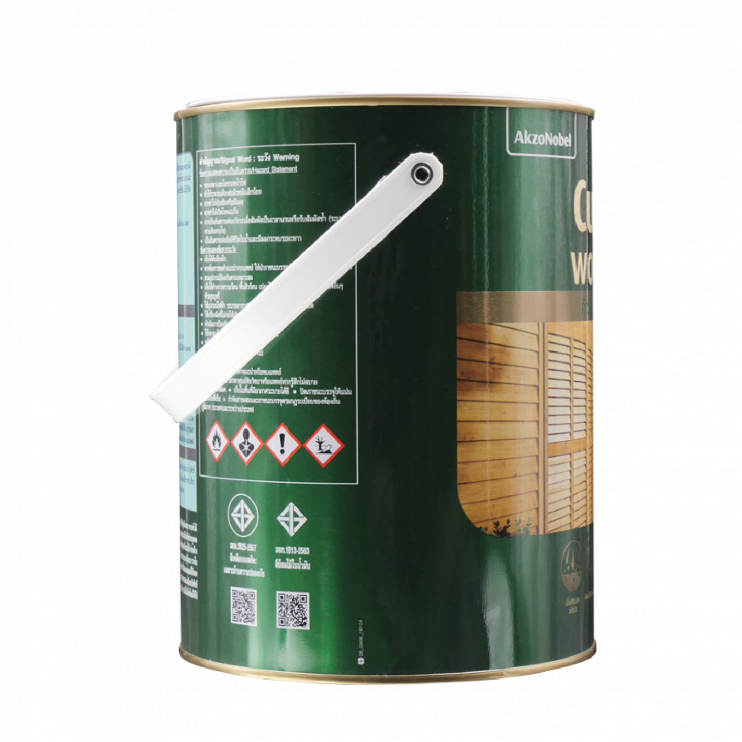 Dulux คิวปรีโนล สีย้อมไม้เงา ขนาด 1 กล. สีไม้สัก