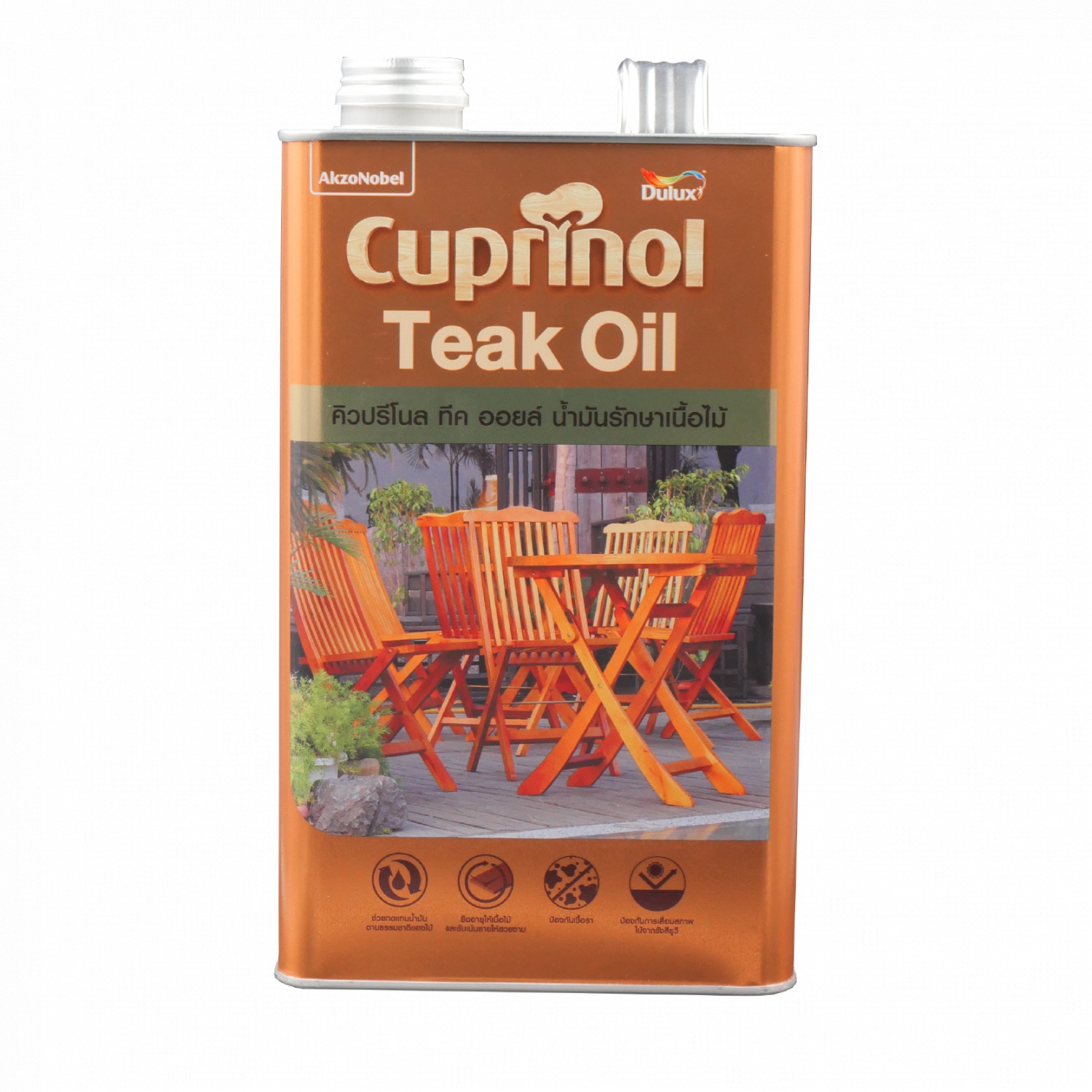 Dulux คิวปรีโนล ทีค ออยล์ ขนาด 3.5 ลิตร