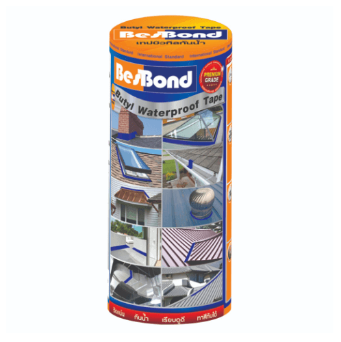 BESBOND เทปบิวทิลกันน้ำ  30 CM x 3.5 M สีเทา