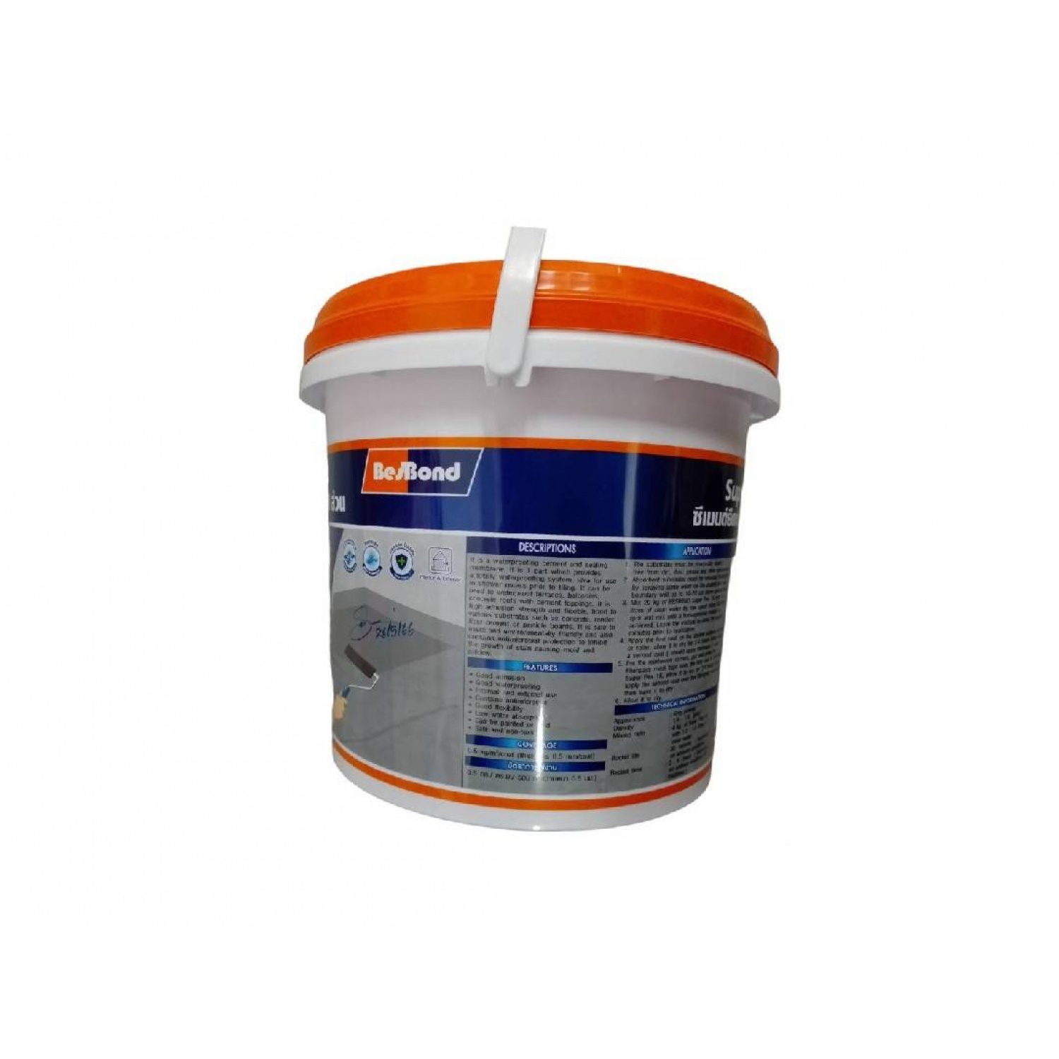 BESBOND ซีเมนต์ยืดหยุ่นกันซึม ชนิด 1 ส่วน  4 กก.