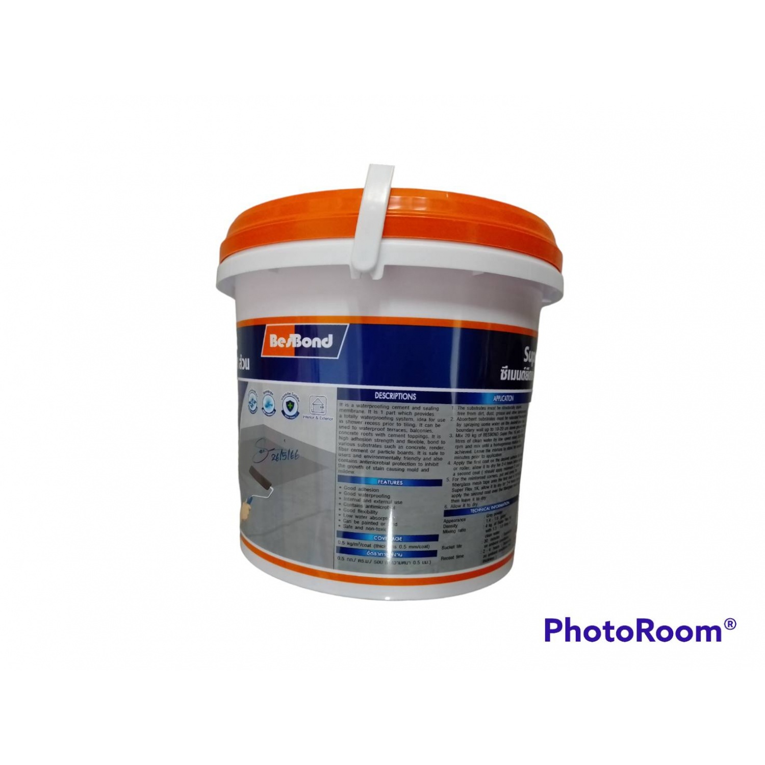 BESBOND ซีเมนต์ยืดหยุ่นกันซึม ชนิด 1 ส่วน  4 กก.