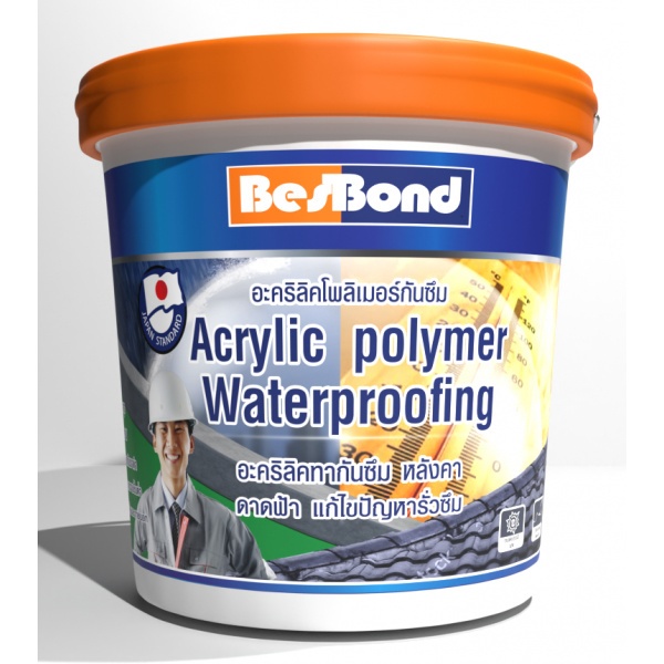 BESBOND อะคริลิคโพลีเมอร์กันซึม 20 กก. สีขาว