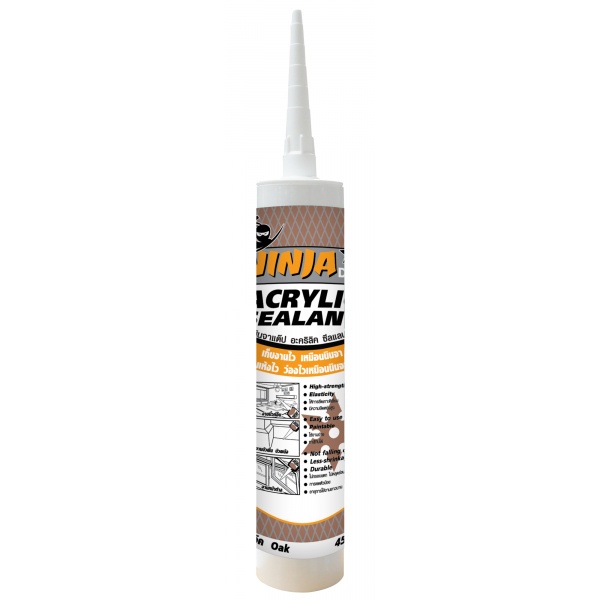 BESBOND นินจาแด๊ป อะคริลิค ซีลแลนท์ 450 กรัม สีโอ๊ค 