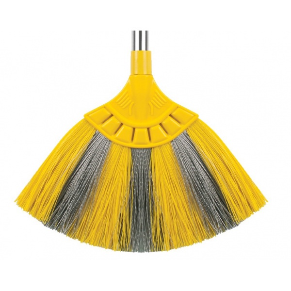 BEMAN ไม้กวาดหยากไย้ไนลอน ด้ามยาว สีเหลือง