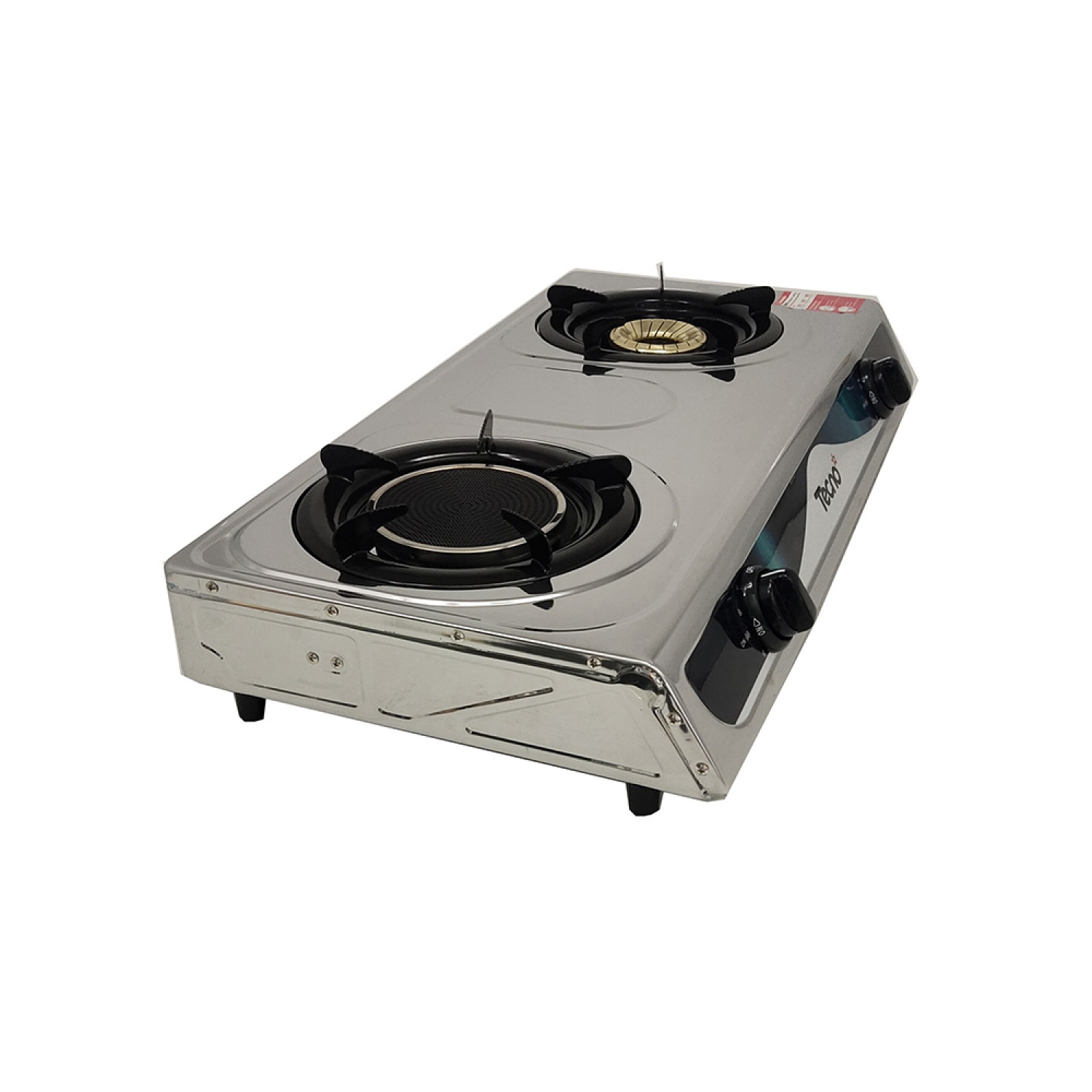 TECNOSTAR เตาแก๊สตั้งโต๊ะ 2 หัวเตาแบบผสม รุ่น TNS IG03 ขนาด71x37ซม. สีสเตนเลส