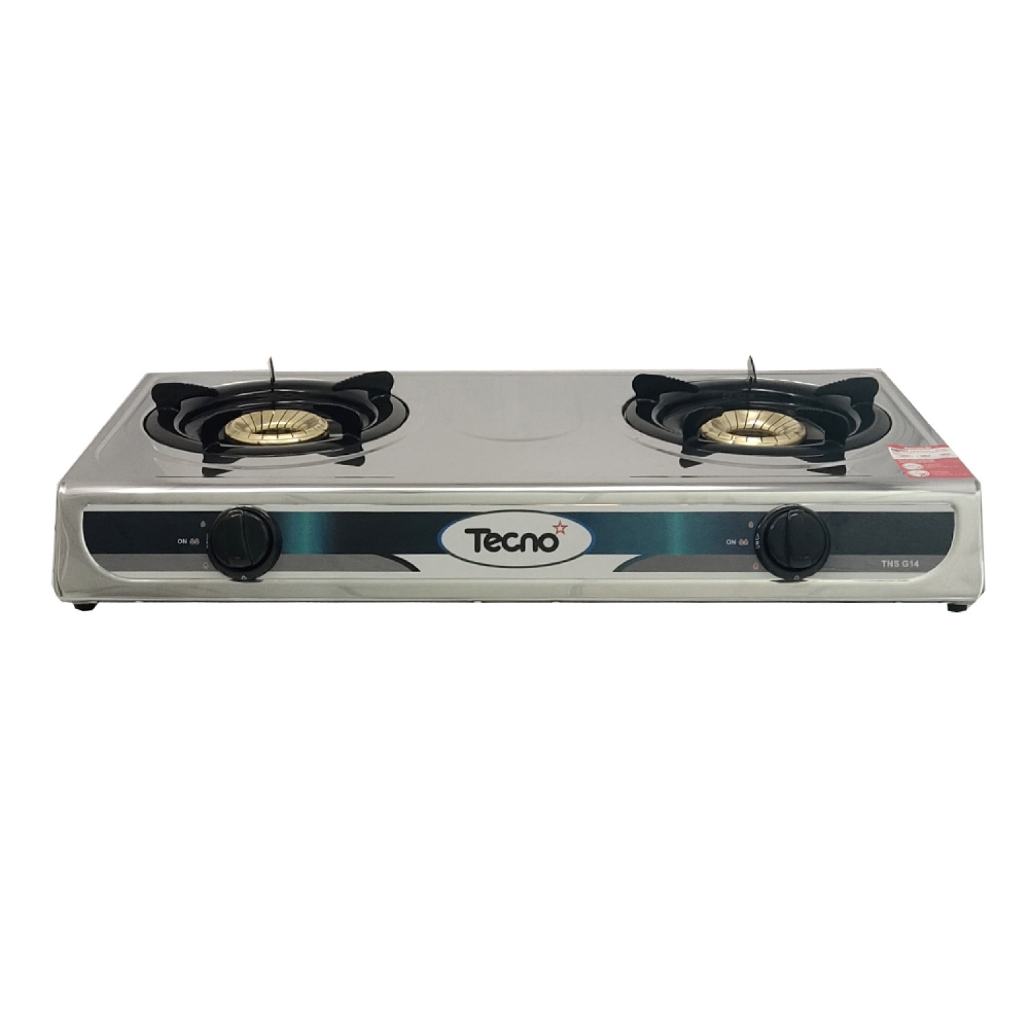 TECNOSTAR เตาแก๊สตั้งโต๊ะ 2 หัวเตา รุ่น  TNS G14
