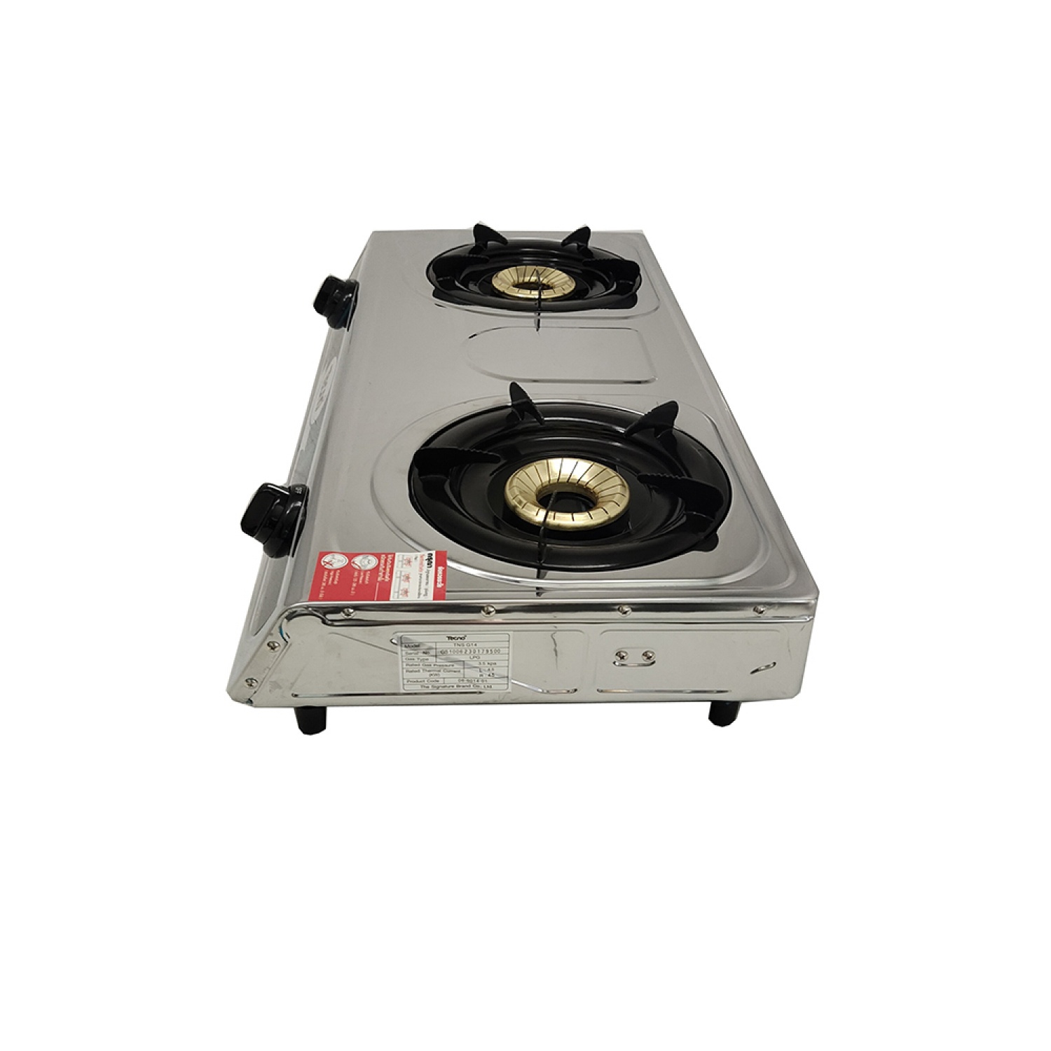 TECNOSTAR เตาแก๊สตั้งโต๊ะ 2 หัวเตา รุ่น  TNS G14