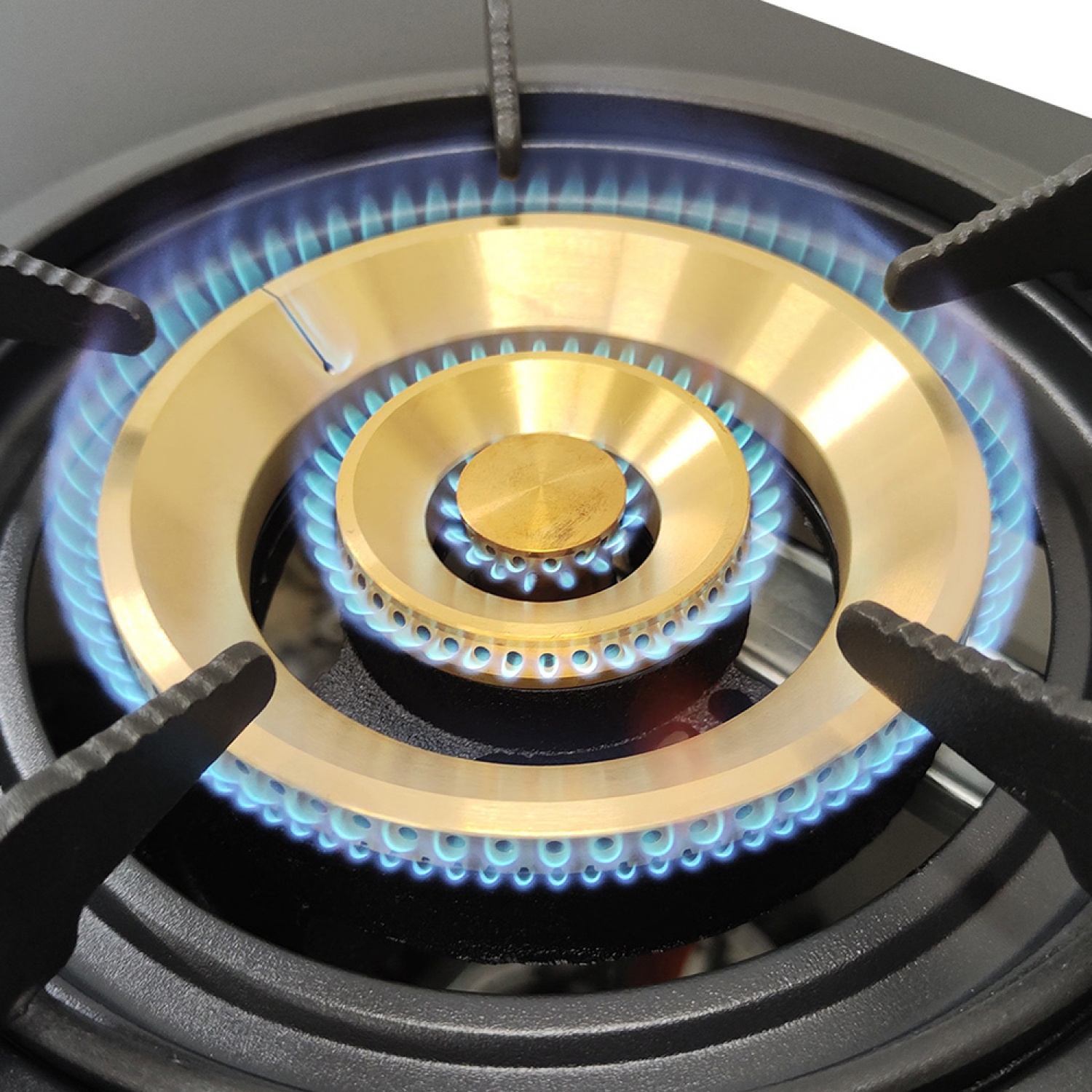 TECNOSTAR เตาแก๊สตั้งโต๊ะ  2 หัวเตา TNS Super Black 2 G สีดำ