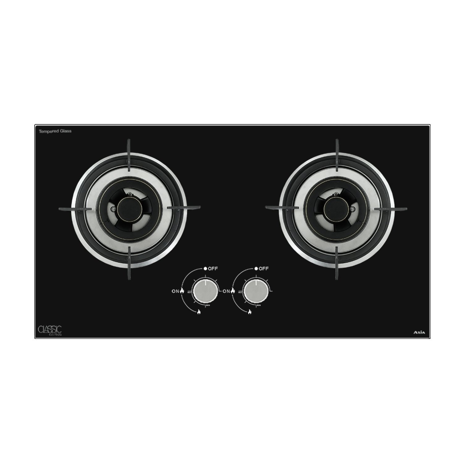 AXIA ชุดเซ็ทเครื่องดูดควันแบบกระโจม รุ่น T8- 90 + เตาฝัง รุ่น CLS76-2G 