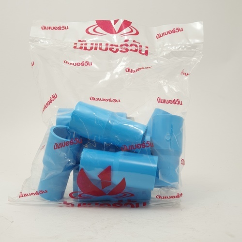 NUMBER ONE ข้อต่อตรงลด หนา 3/4X1/2(20x18) ชั้น 13.5  (แพ็ค 10) สีฟ้า
