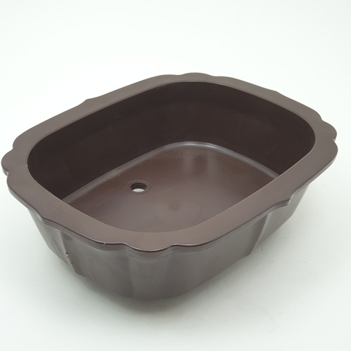 GREENHOUSE กระถาง บอนไซ 7 นิ้ว สีน้ำตาล