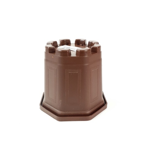 GREENHOUSE กระถาง แคคตัส 3 นิ้ว สีน้ำตาล