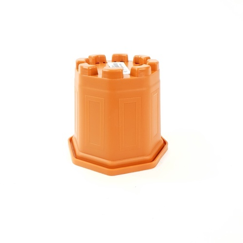 GREENHOUSE กระถาง แคคตัส 3 นิ้ว สีอิฐ