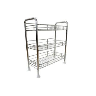 CLOSE ชั้นคว่ำจานสเตนเลส 3 ชั้น 30X64X73 CM. SHERLYN-3L สีเงิน